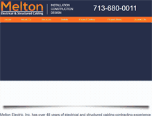 Tablet Screenshot of meltonelectric.com